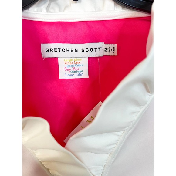 Gretchen Scott White Blouse NWT - Picture 3 of 6
